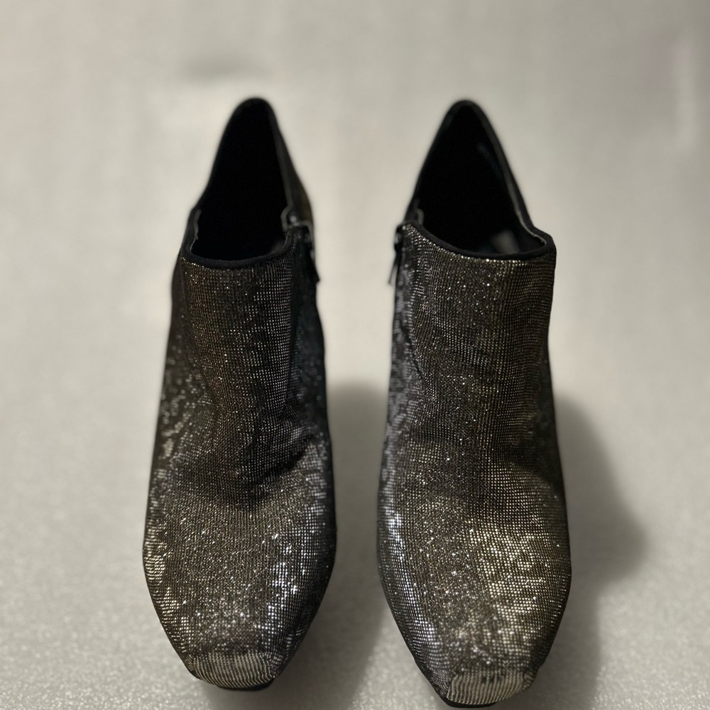 Gianni Bini Black, Gold and Silver Glitter Heels sz: 7.5 - Picture 7 of 11
